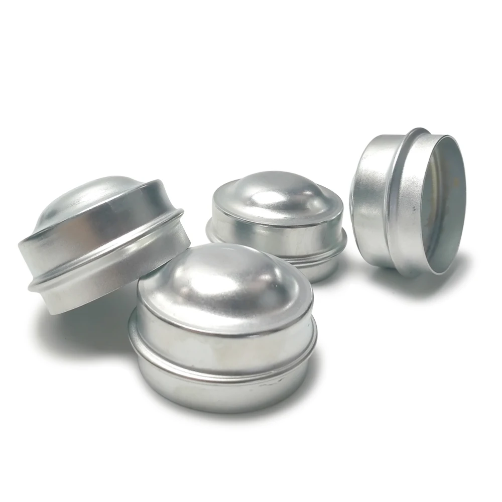 【New Models】4pcs Replacement 50mm Metal Dust Cap Wheel Hub Trailer Bearing Dust Grease Cover,Trailer Accessory