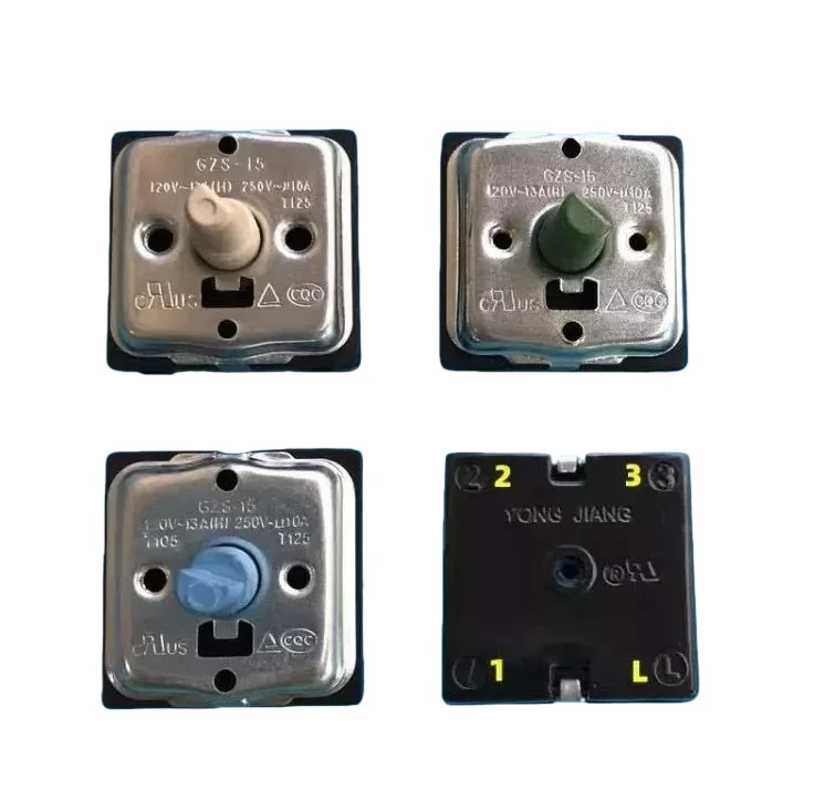 

Комплект из 4-х 2/3-скоростных поворотных 4-позиционных переключателей GZS-15 для масляных радиаторов отопления