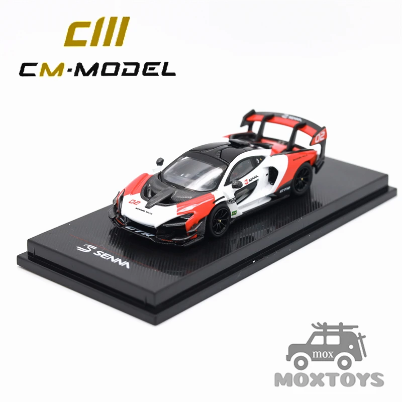 

CM MODEL 1:64 SennaGTR White&Red Diecast Model Car