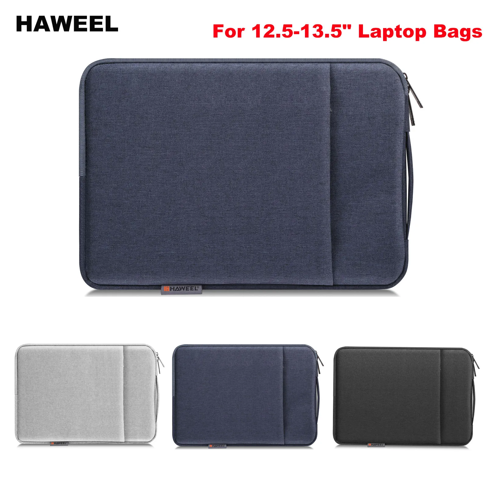 HAWEEL Laptop Sleeve Case Zipper Briefcase Bag with Handle for 12.5-13.5 inch Laptop — HAWEEL