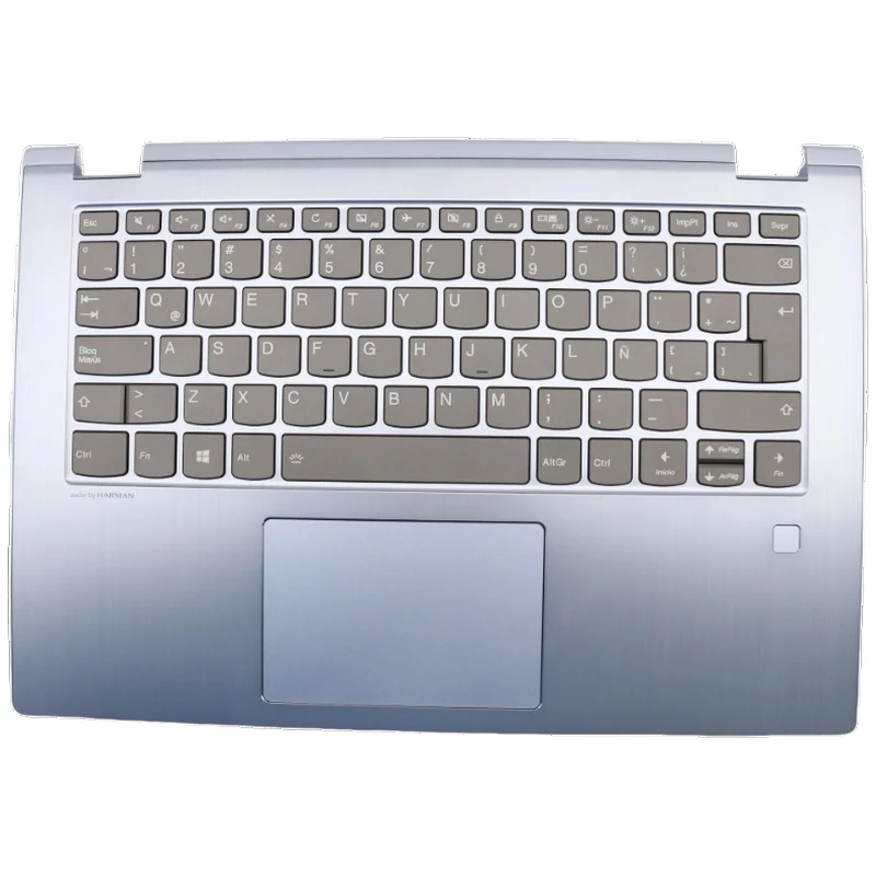 

LAS Latin Spanish Blue Keyboard Upper Case Palmrest Shell Cover For Lenovo Ideapad YOGA 530-14IKB Flex6 14IKB 14ARR 5CB0R08585
