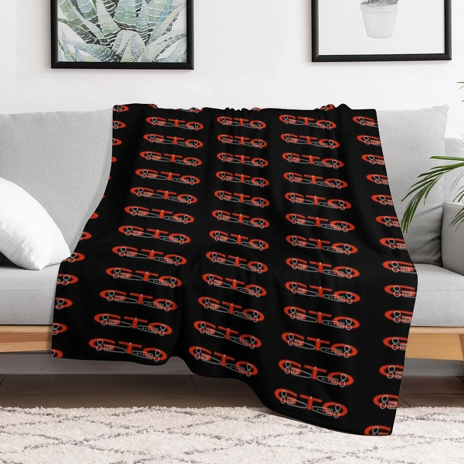 Pontiac GTO classic 1960s American muscle car grille and emblem Throw Blanket valentine gift ideas Sofa Weighted anime Blankets