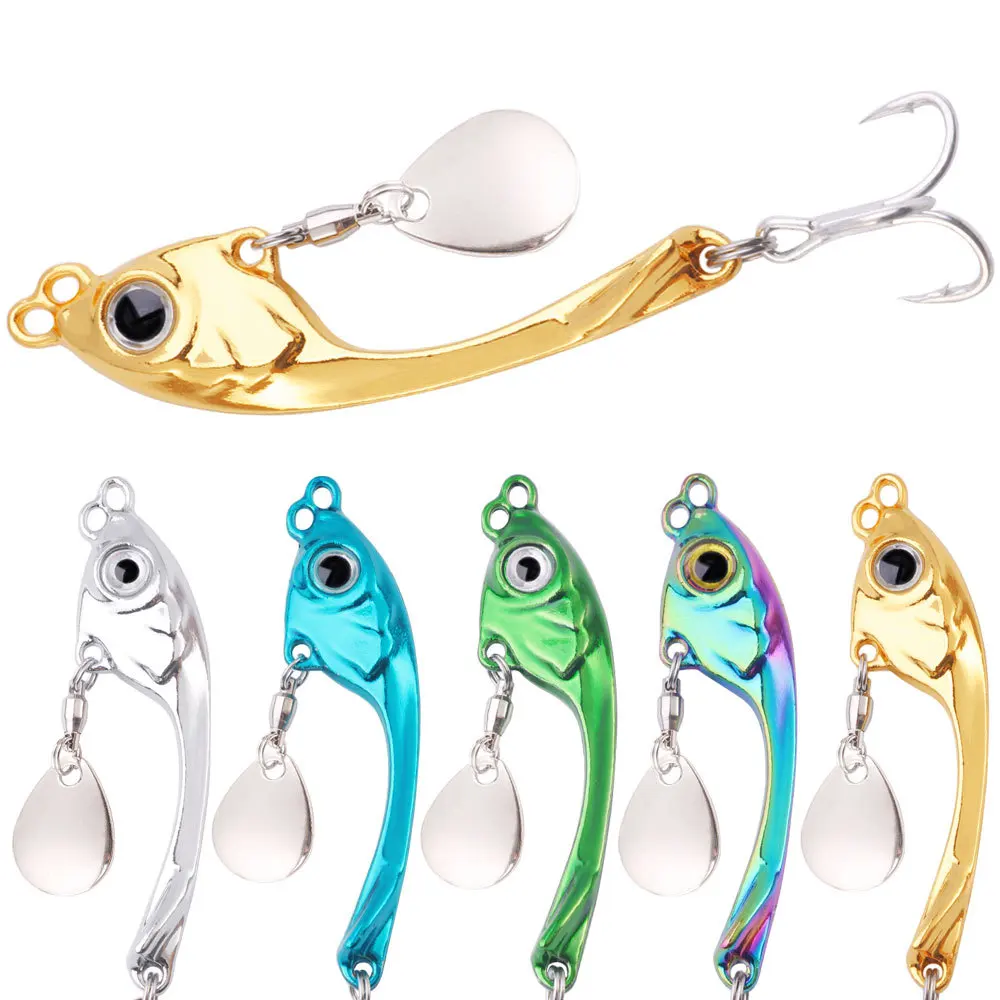 

8g 10g 15g Metal VIB Long Cast Spinning Blade Wobbling Action Bass Perch Freshwater Saltwater Fishing Tackle