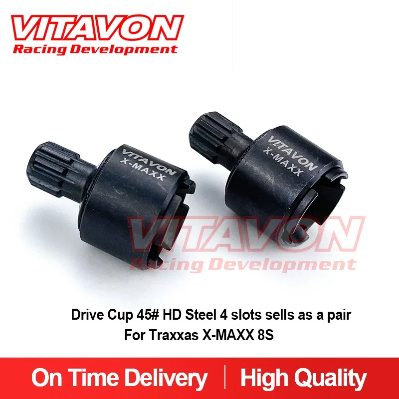 

VITAVON Drive Cup 45# HD Steel 4 slots sells as a pair For X-MAXX XRT 8S