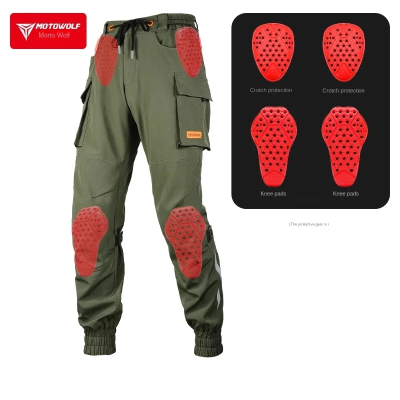 Motorcycle Pants Anti-drop Breathable Protective Gear Four Seasons Locomotive Rider Equipment Motorcycle Overalls Casual Pants