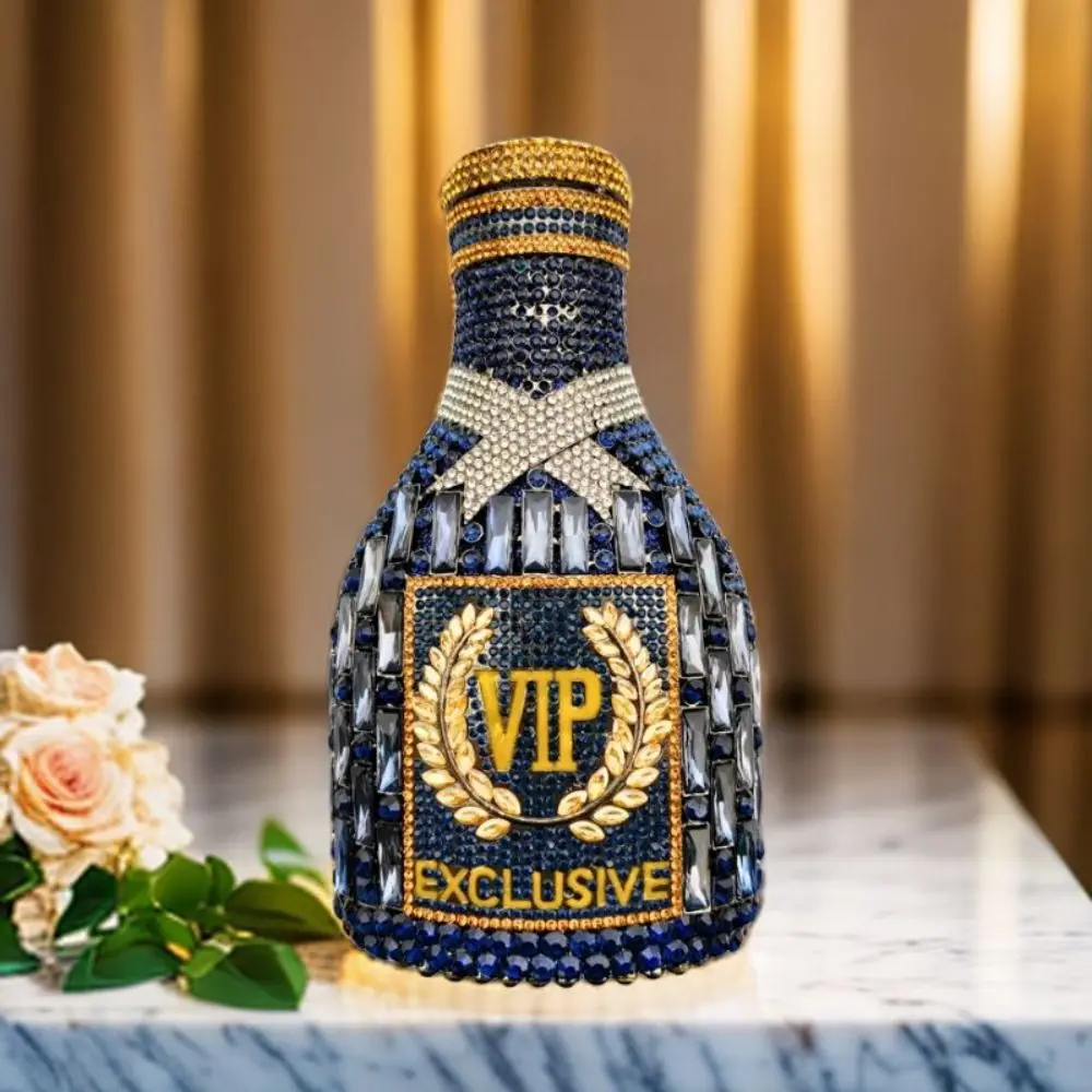 Botella De champán VIP, nueva botella De champán, bolso De cena con diamantes, bolso De mano con diamantes, Bolsos Deujo para Mujer, Marcas famosas