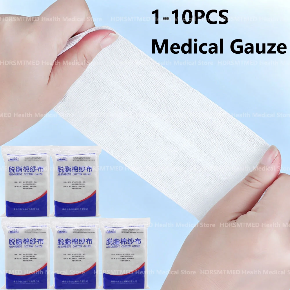 

1-10PCS 72cmx10M Medical Gauze Degreased Cotton Large Size Gauze Bandage Disposable Medicinal Non-sterile Wound Dressing Gauzes