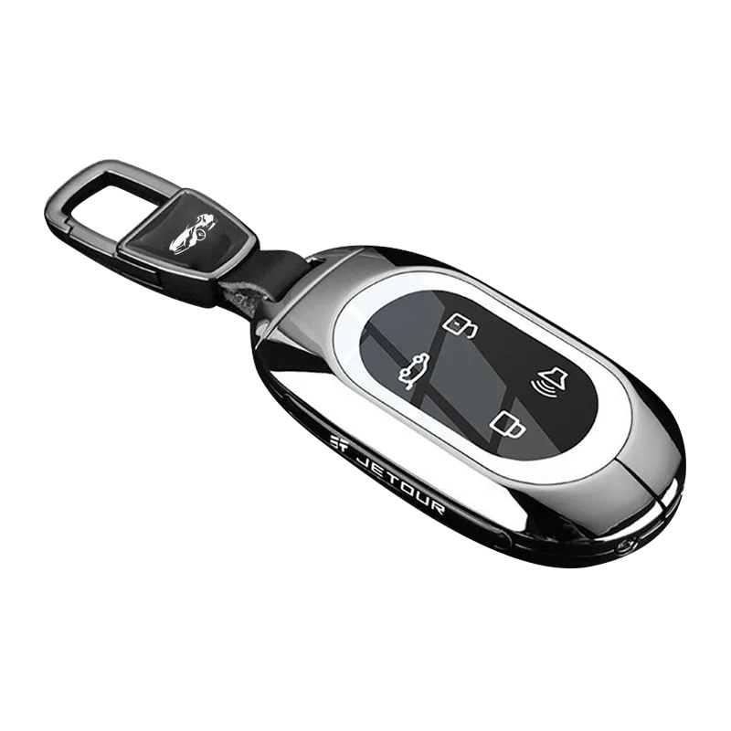 Zinc Alloy Car Key Case for Jetour Shanhai L7 Pro MAX ULTRA Remote Decoration Cover Shell Keychain Fob Interior Accessories