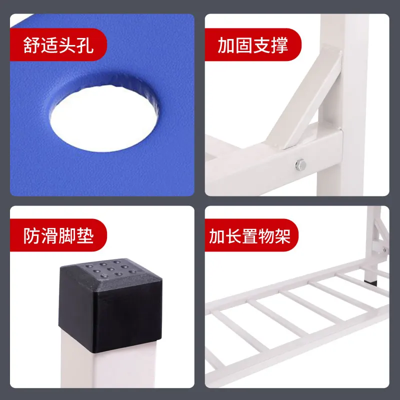 العلاج بالتدليك الطب الصيني التقليدي سرير خاص عززت العظام إعداد الظهر تدليك فحص الجمال العلاج السرير