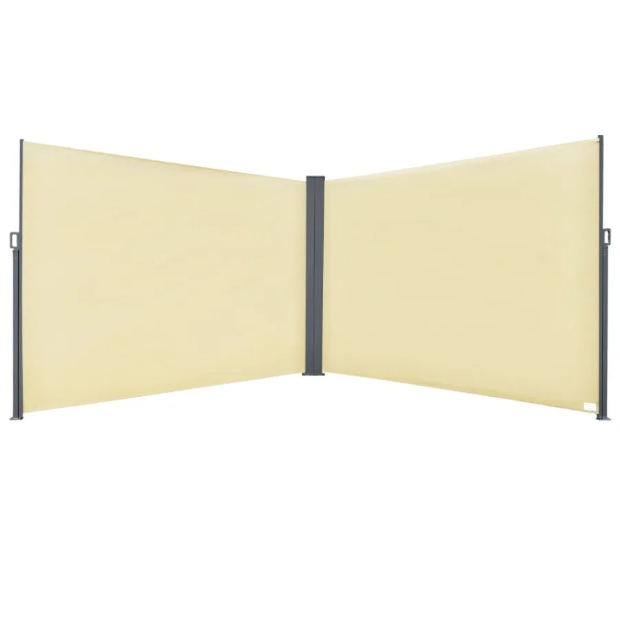 

Patio Retractable Double Side Awning Folding Privacy Screen Fence Garden Outdoor Sun Shade Wind Screen Indoor Room Divider Bei
