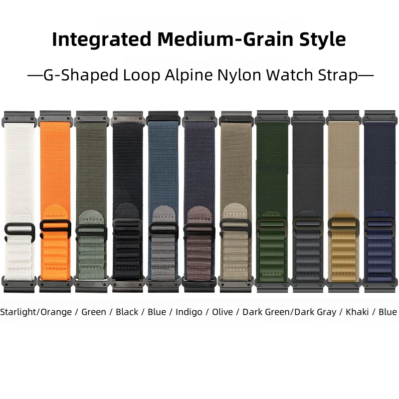 جبال الألب النايلون حلقة حزام (استيك) ساعة 20 مللي متر 22 مللي متر 26 مللي متر Fenix 5 غريزة 2X Fenix 3 حزام ساعة اليد 8/5X/6X/7X برو تاي تايشي معصمه