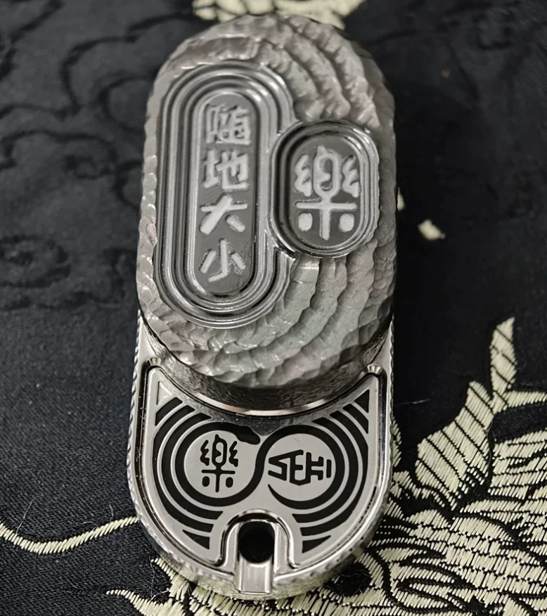 Used EDC SEKI&YOLO zirconium alloy+stainless steel+copper Fidget Slider Decompression Toy