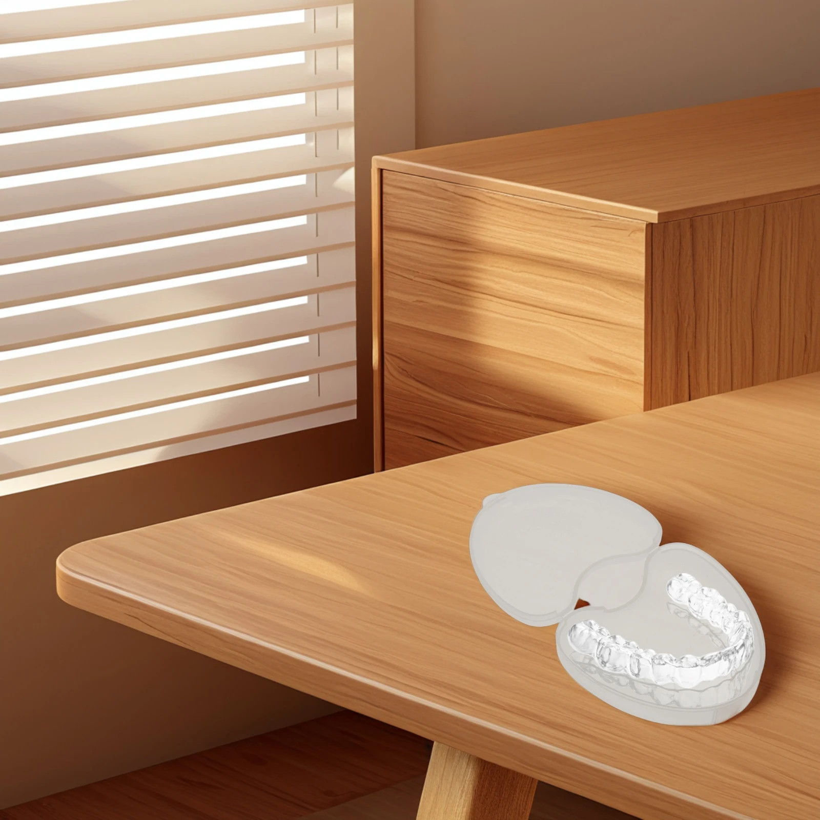 

Denture Storage Box Fake Teeth Braces Tooth Prosthesis Dental Door Resin Container for Dentures False Case Retainer