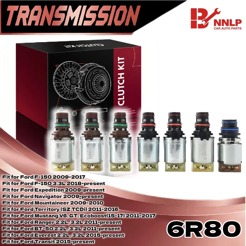 

NEW 6R80 Transmission Valve Body Solenoid Kit AL39-7G276-AF For F-150 RANGER