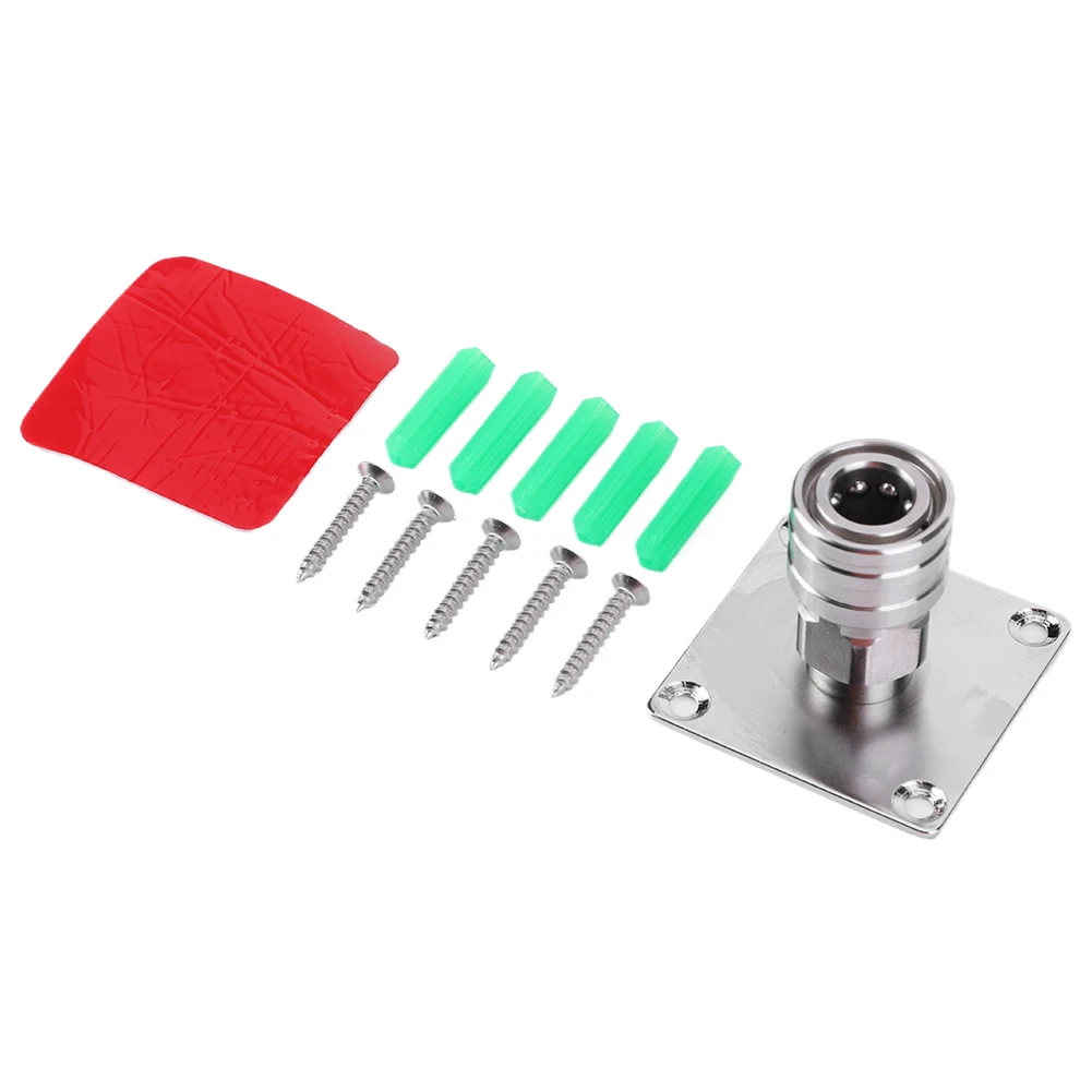 

Настенный держатель для аксессуаров к мойке высокого давления: насадка-пеногенератор, пистолет для воды, быстросъемный соединитель 1/4, стойка для хранения из нержавеющей стали