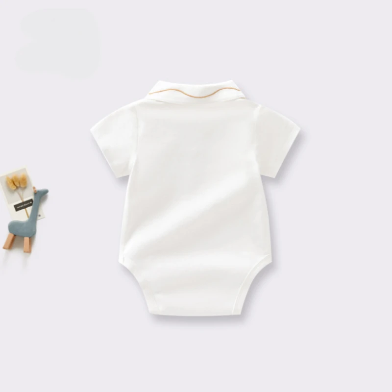 DGUKYM Summer Baby Girl Romper Clothing for Newborns Thin Short Sleeved Wrap Jumpsuit Crawling Baby Boy Clothes 11151