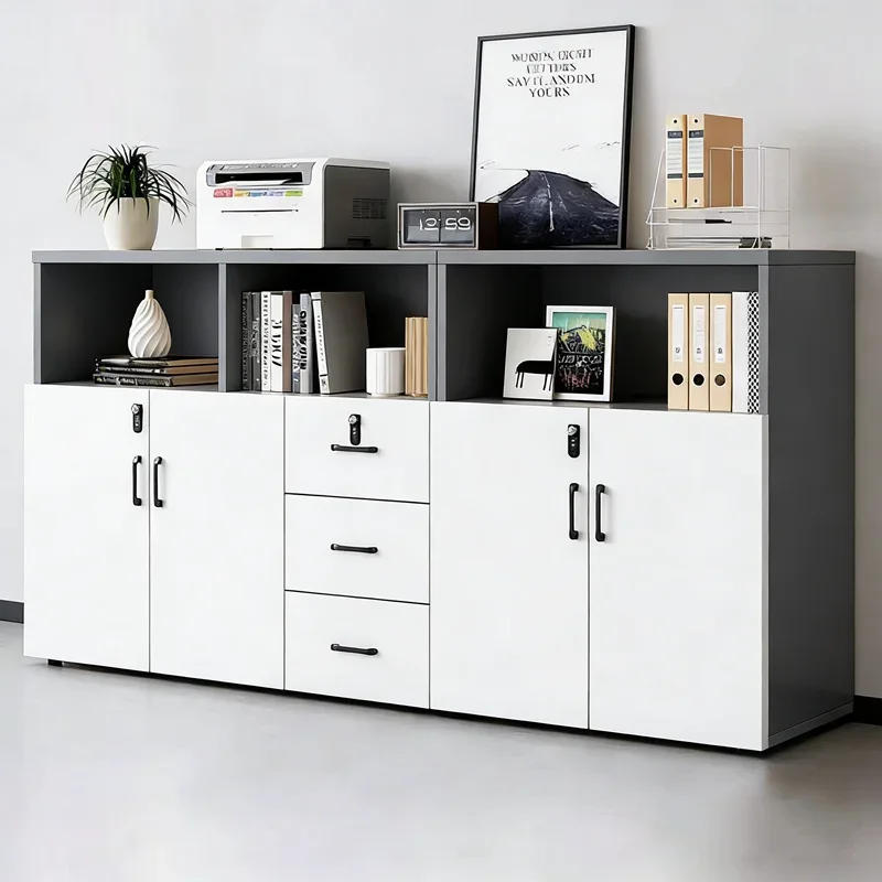 File Cabinet Low Cabinet Office Meeting Room Floor Side Cabinet Password Drawer Wall Locker Data Storage