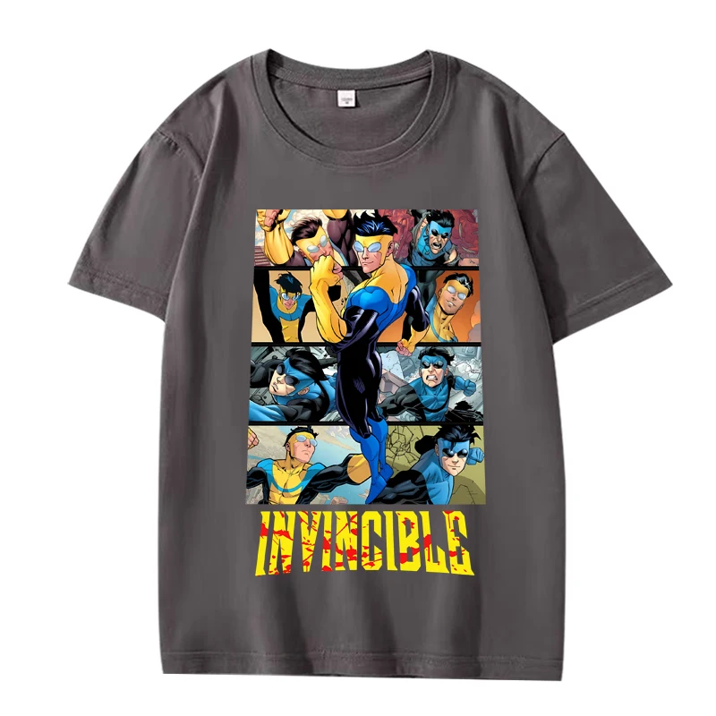 Vintage Invincible Essential Tเสื้อ 2025 ใหม่ผู้ชายผู้หญิงขนาดใหญ่ด้านบน 100% Cottonขายร้อนแขนสั้นฤดูร้อนพิมพ์Unisex Tops