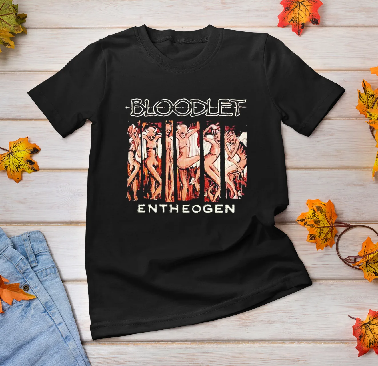 NEW Bloodlet Entheogen shirt Short Sleeve Black All Size T-Shirt AC1571