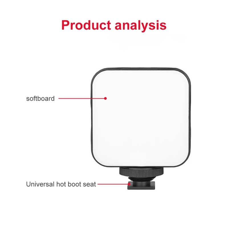 1 Stück Mini LED Video Licht Fotografie 2w 6500k Füll feld Lampe für Kamera Smartphone Laptop