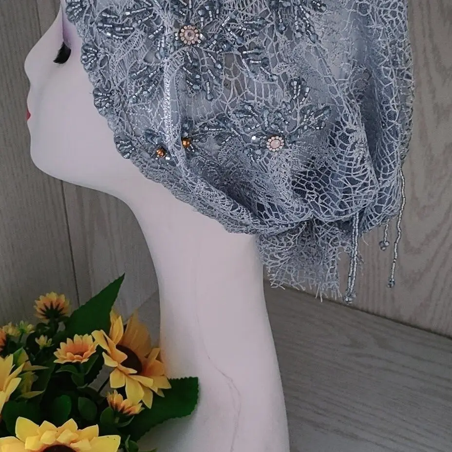 حجاب المرأة المسلمة شال الحجاب شحن مجاني فاخر شرابات وشاح ماليزيا الصلاة كوفي الإسلام المملكة العربية السعودية الدانتيل عمامة 05383