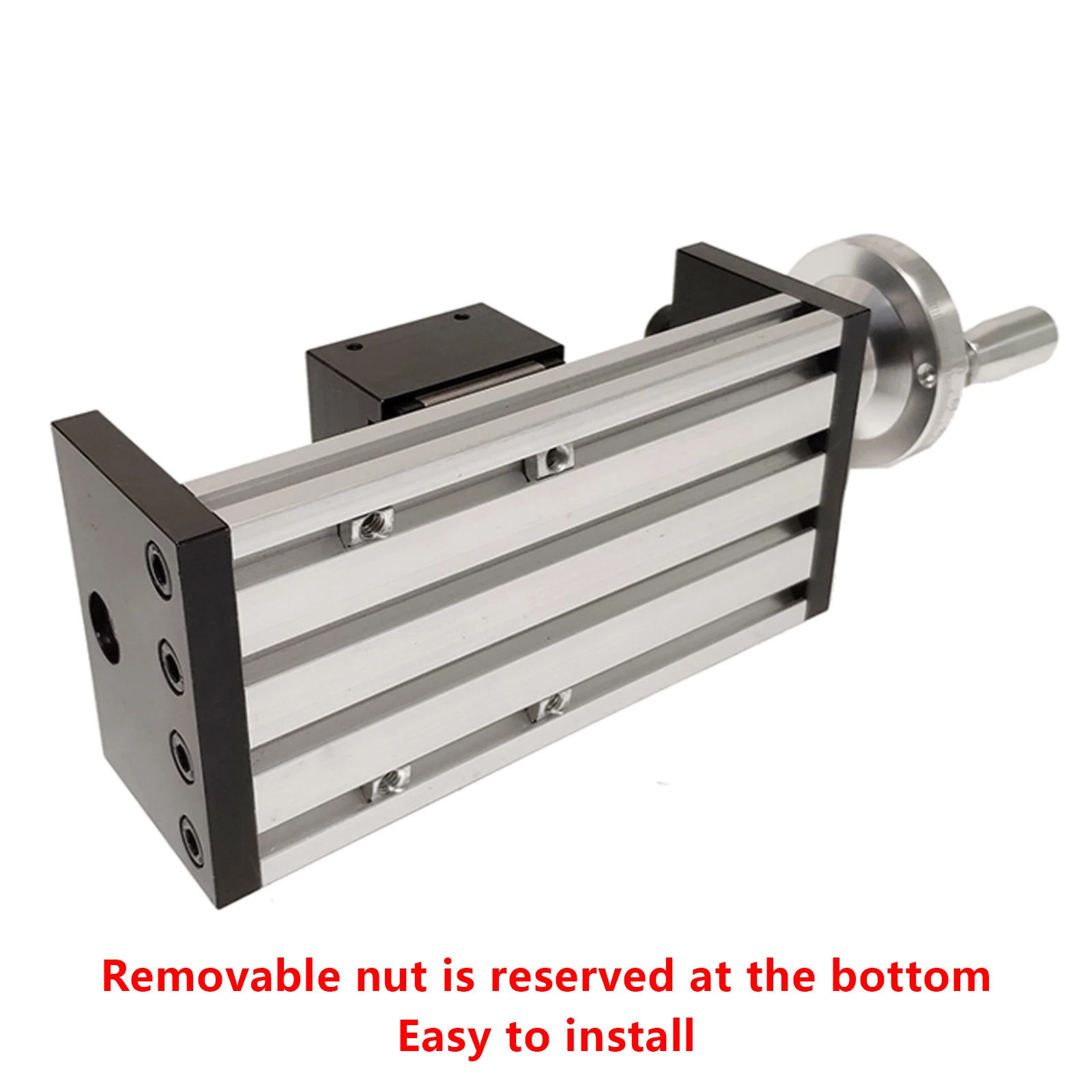 Manual Ball Screw Sliding Table Linear Guide Module High-precision Linear Slide Actuator Dual Optical Axis Hand Crank Design Sui