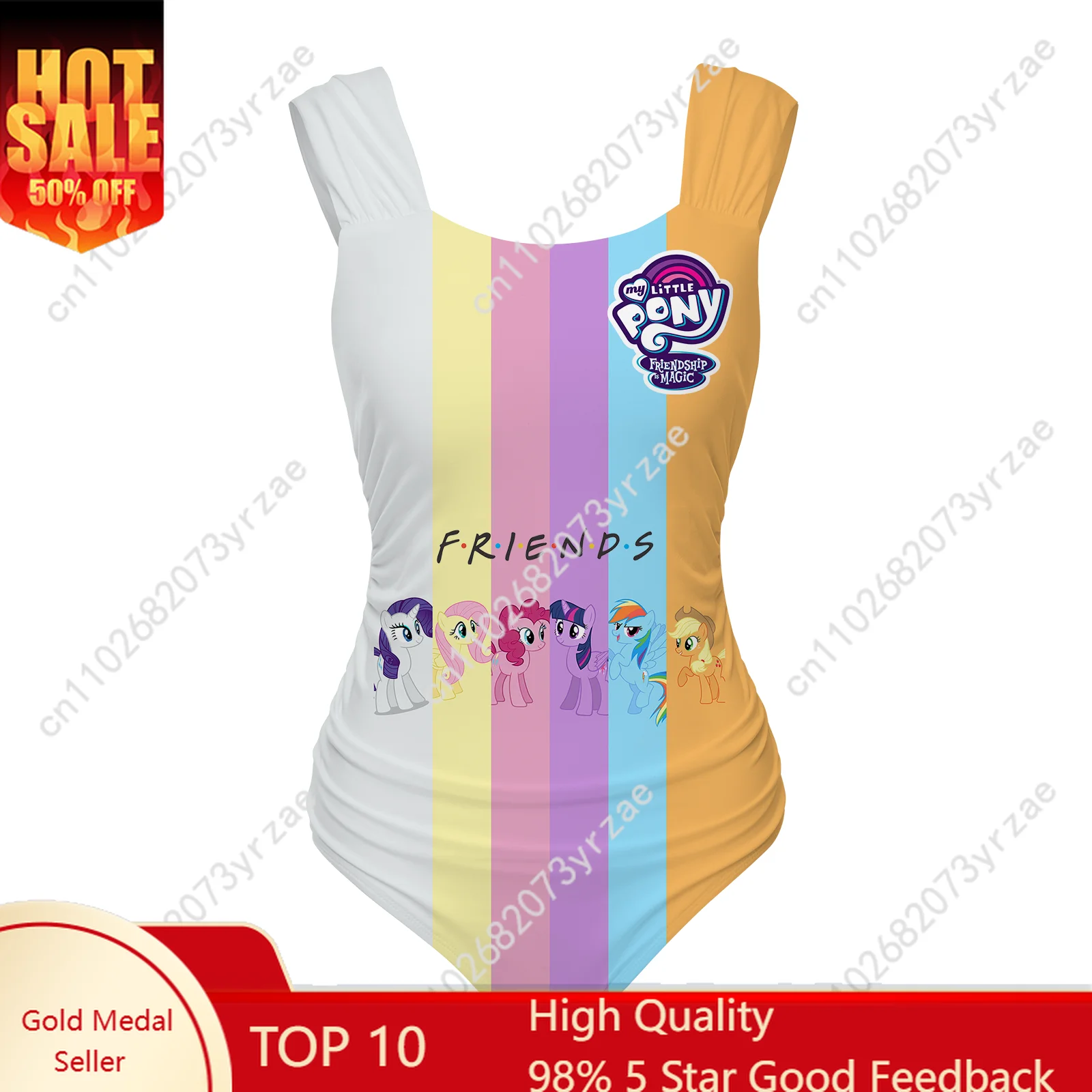 

My Little Pony One Piece Swimsuits Womens Bathing Suit Friends Fashion Comfortable Custom Sexy Bikini Cosplay Swimsuit