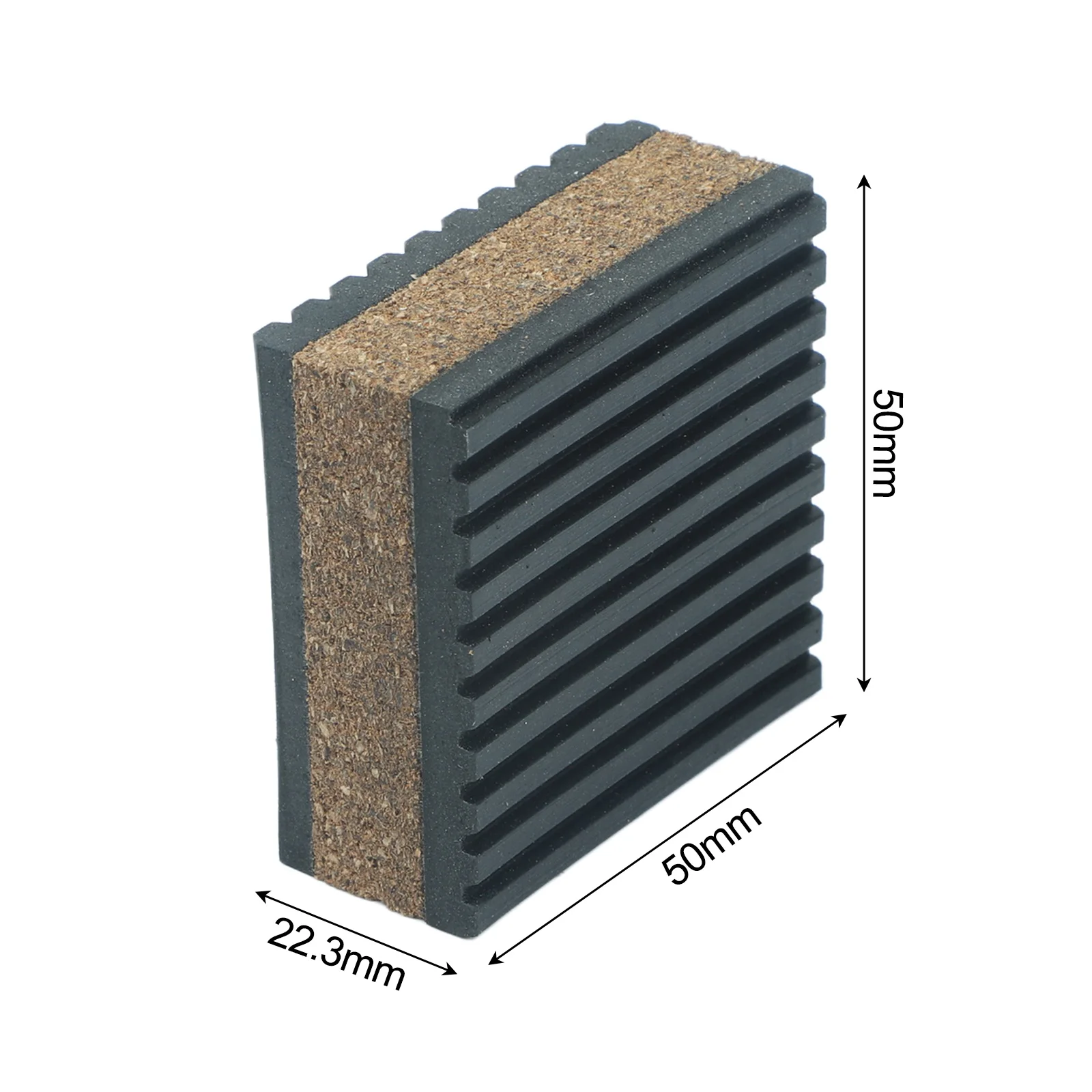 4pc Shock Absorbing Rubber Cork Mats for Noise Control and Stability in Home Appliances and Industrial Machines
