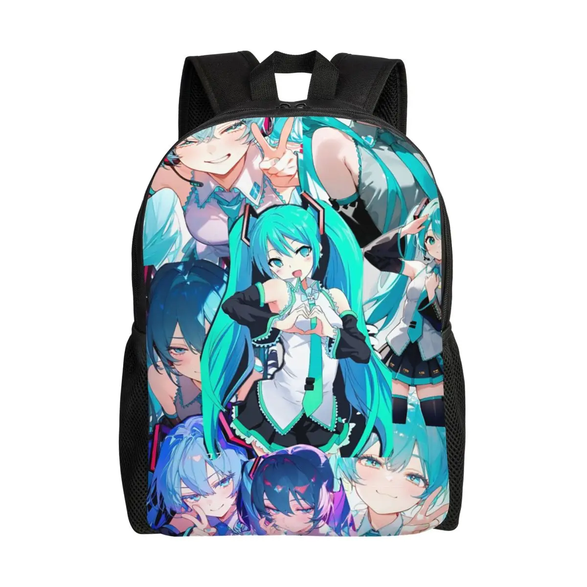 

Персонализированный рюкзак H-Hatsuned M-Mikus Manga для мужчин и женщин, базовая сумка для книг для колледжа и школы, милые сумки