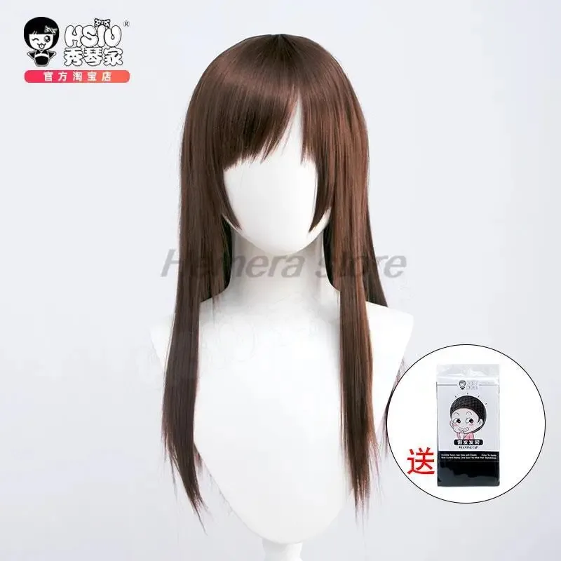 

lili 12360cm Rika Orimoto JJK Dark Brown Long Straight Hair Cosplay Anime Wig Heat Resistant Synthetic Wigs