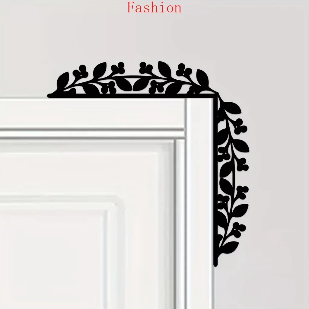 

Botanical Silhouette Home Decorative Wall Sticker Door Corner Decoration Door Frame Corner Decoration Metal Wall Hanging Decor