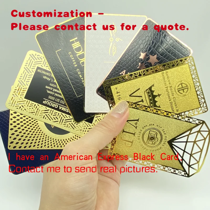 

custom.Customized Vip Card Mirror Luxury Metal Business Card With