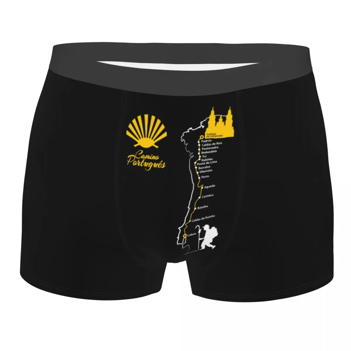 

Custom Male Fashion Buen Camino De Santiago Men Underwear Boxer Briefs Soft Shorts Panties Underpants