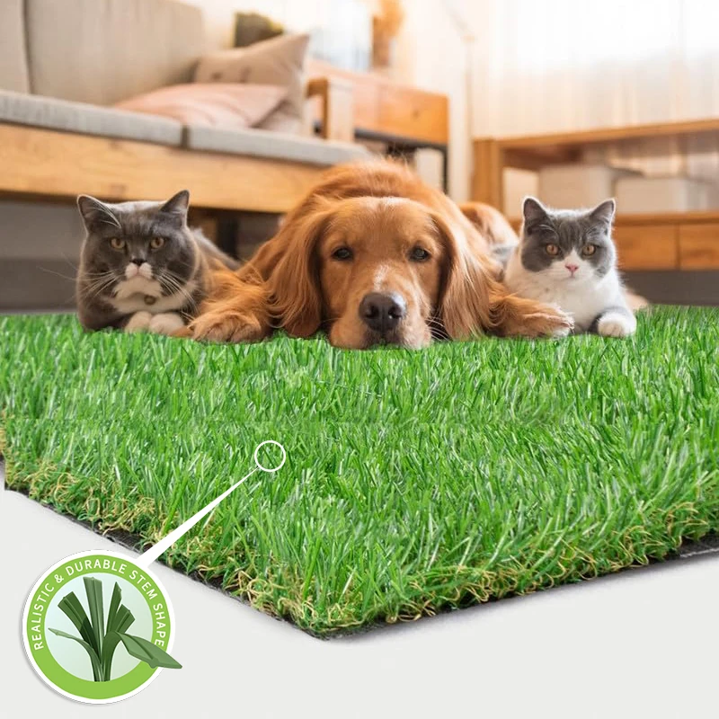 Custom China Eco-Friendly Artificial Grass Carpet 4m X 30mm Soft Indoor Garden Artificial Lawn for Stairs Events Pets