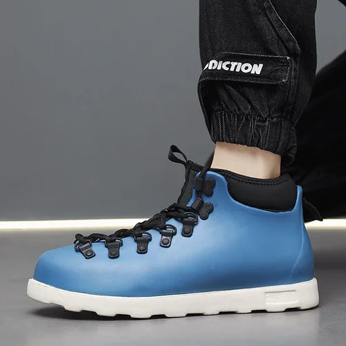 2024 남성용 트레킹 신발, 미끄럼 방지 야외 부츠, 디자이너 산악 신발, 방수 워킹 부츠, 신제품 