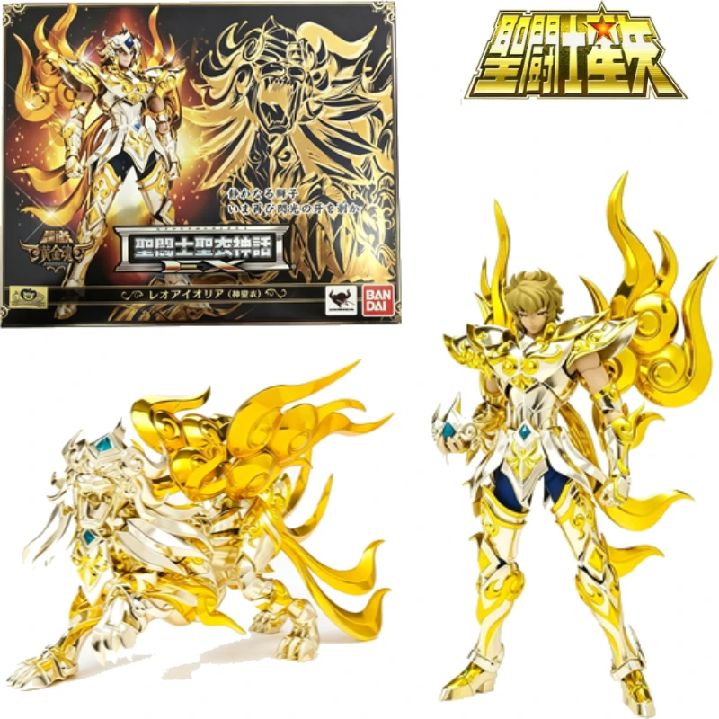 Original spot Bandai Saint Cloth Myth Leo Aiolia Animation Figures Assembled Models Action Figures Hot-Selling Items Collectible