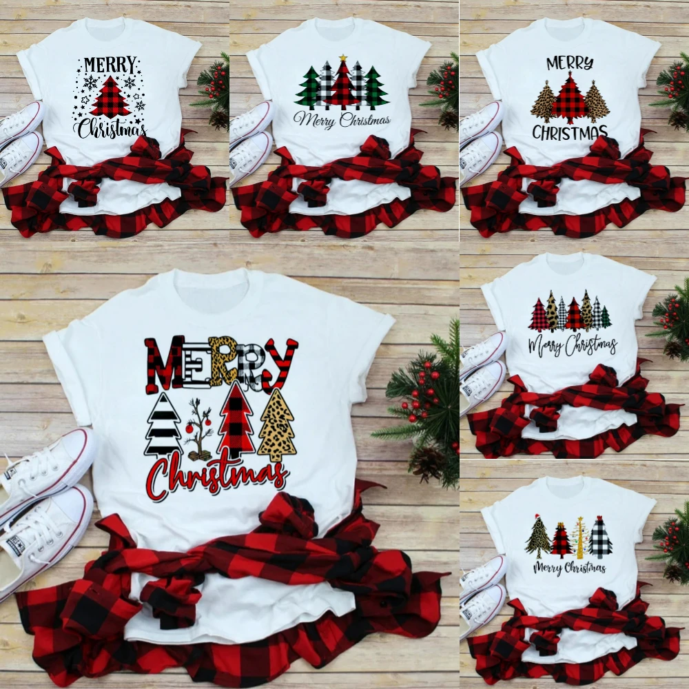 

Блестящая рождественская футболка с рисунком, женская футболка с рождественским принтом, прочная повседневная футболка большого размера, праздничный декор, уличная одежда