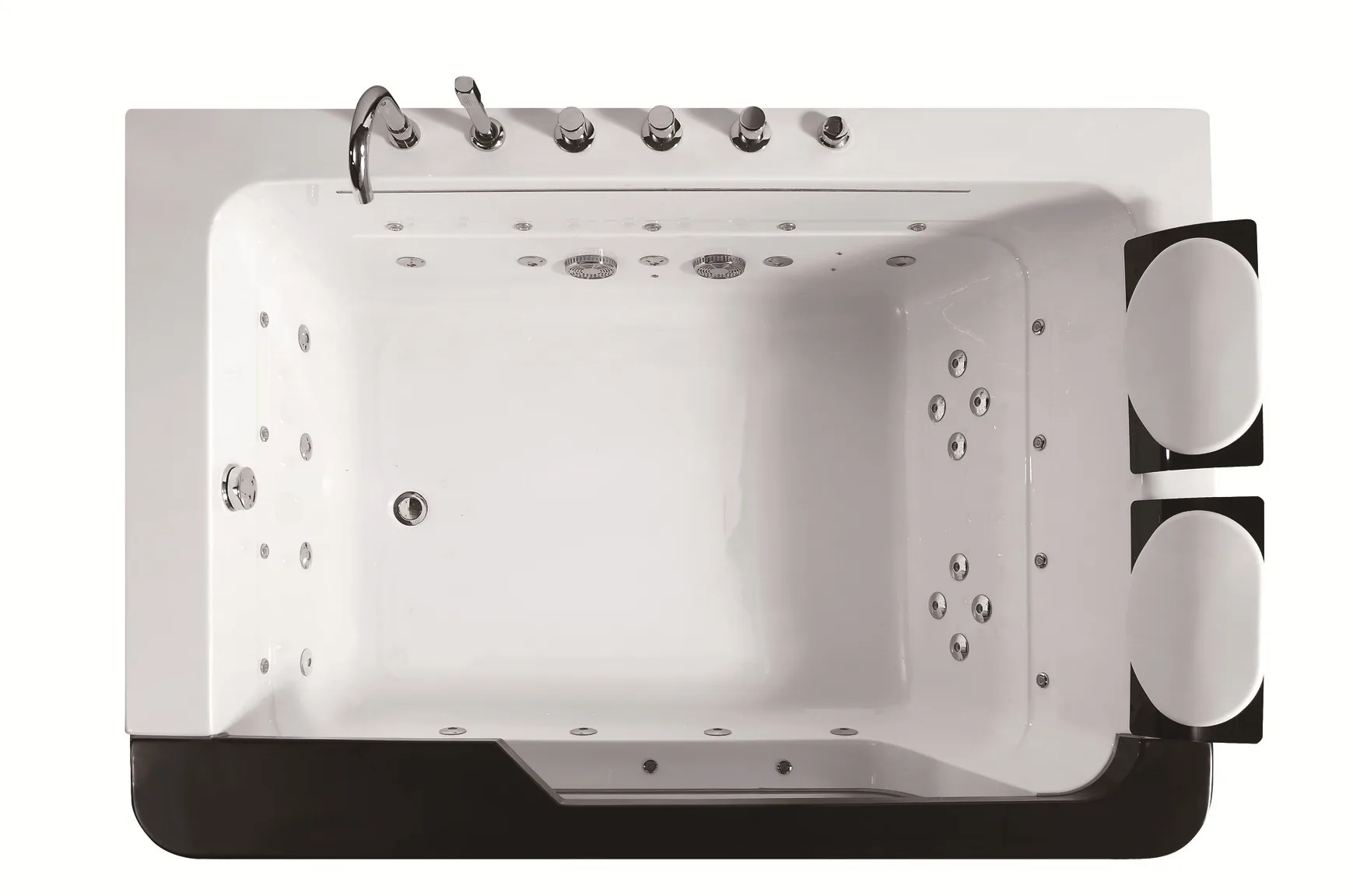 Modern Whirlpool Massage Spa Tubs CE 2 Person Jacuzzier with Glass Window for Bathroom Bathtub