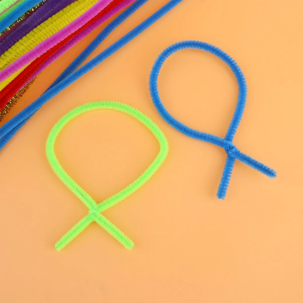 

200 Pcs Steel Wire Color Twist Stick Bulk Toys Pipe Cleaners Folding Sticks