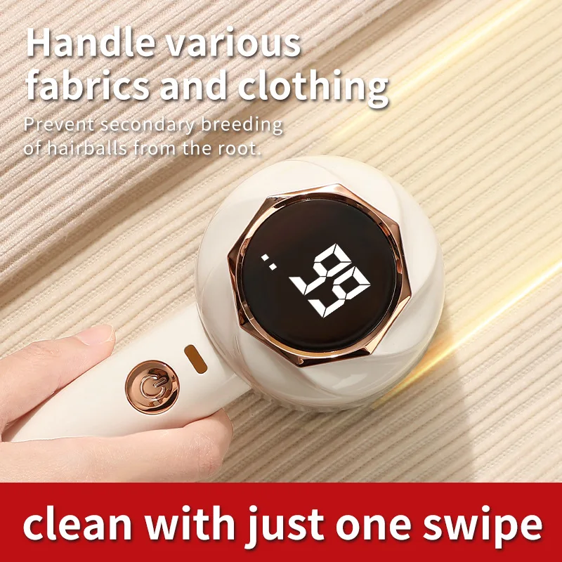 

LED Intelligent Digital Display Lint Trimmer USB Charging Wireless Clothing Lint Trimmer Portable Travel Clothing Care Artifact