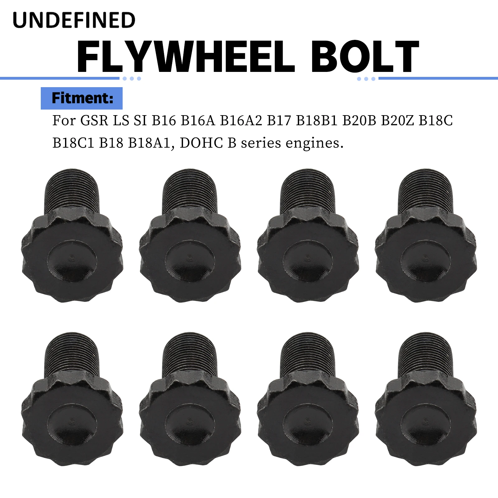 Flywheel Bolt Kit for Honda B Series Engines GSR LS SI B16 B16A B16A2 B17 B18B1 B20B B20Z B18C B18C1 B18 B18A1, DOHC Auto Parts