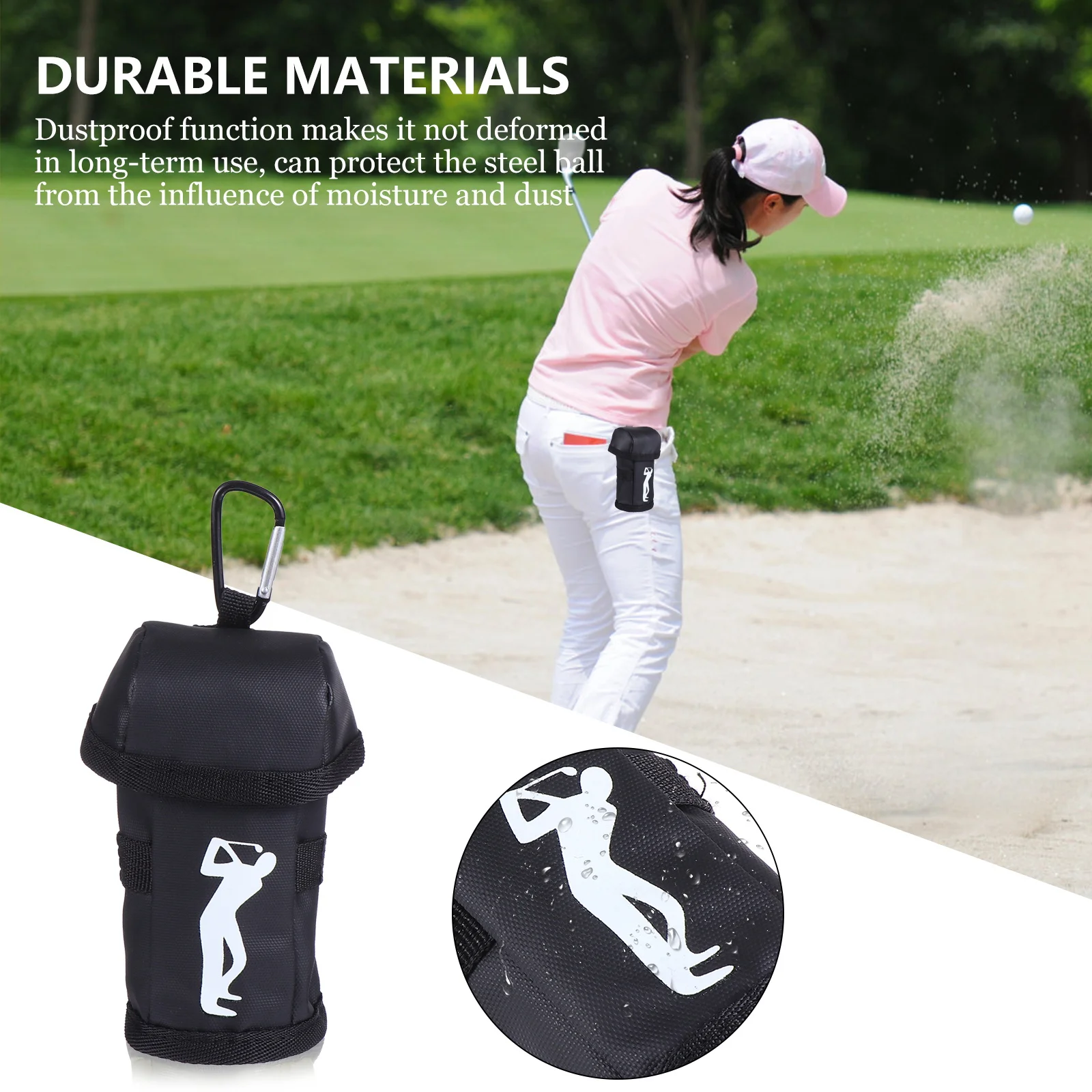 

1Pcs Golf Waist Bag Durable Compact Mini Ball Pouch Portable Storage Bag Practical Size for Club Shopping Home