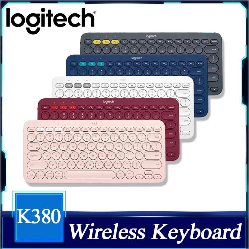 لوجيتك K380 لوحة مفاتيح بلوتوث لاسلكية متعددة الأجهزة لوحة مفاتيح رفيعة محمولة لنظام التشغيل Windows MacOS Android IOS Chrome OS #1