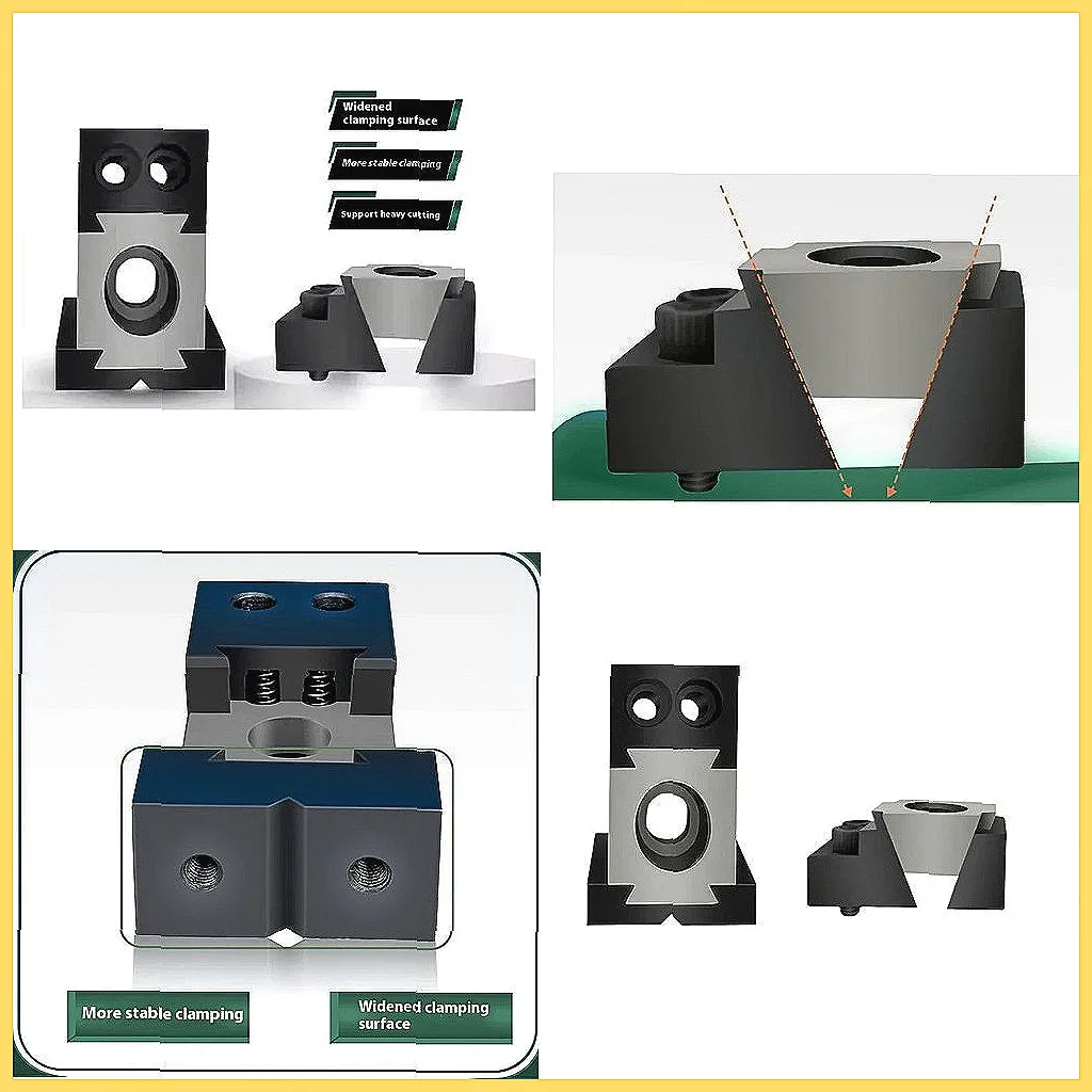 

Односторонний пневматический зажим для станков с ЧПУ, прецизионное усиленное крепление для резки