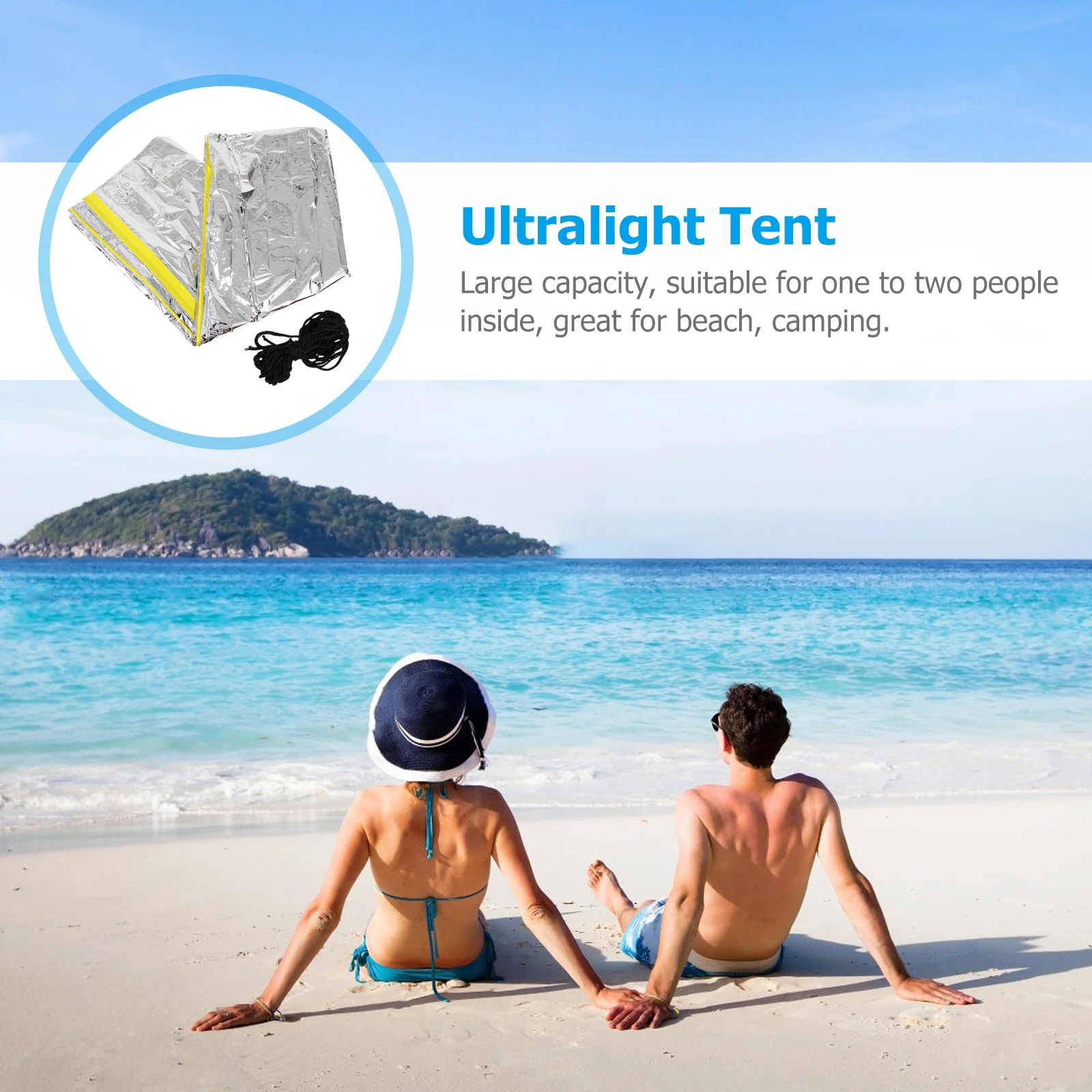 

Portable Tent Durable Outdoor Camping Foldable Lightweight Storage Bag Waterproof Anti Mosquito Practical Use