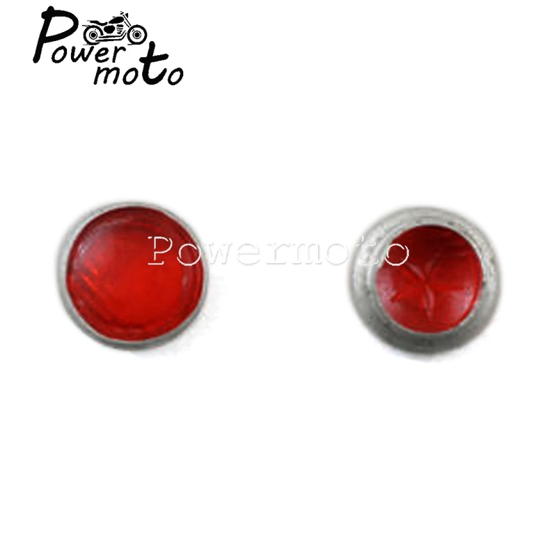 1 Pair Motorcycle Headlight Charge Light Lens For Zundapp DB DS DBK KS KS750 K750 Replika Wehrmacht BW40 Dnepr Ural Sidecar Red