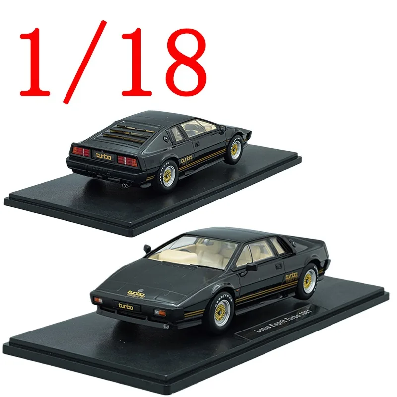 

KK Diecast 1/18 Scale Lotus Cars Alloy Model Cars Lotus Cars Turbo 007 Black Play Vehicles Toys for Boys Gift Original Box