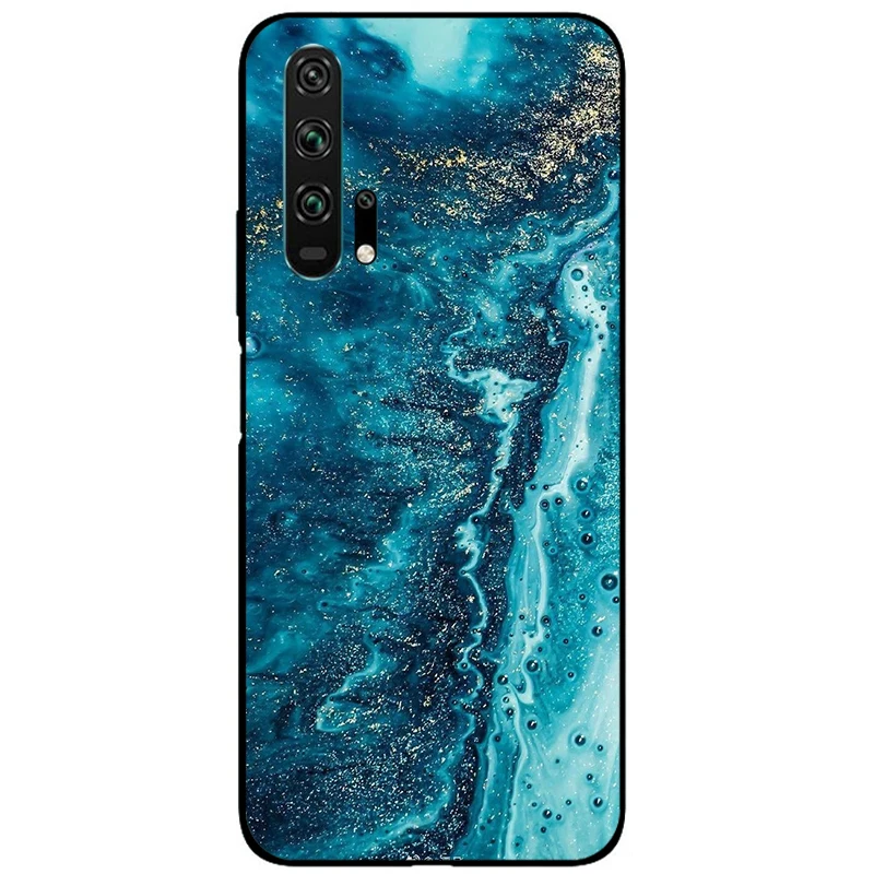 For Honor 20 Pro Case Black TPU Case For Honor 20 Pro Animal Style Back Cover For Huawei Honor 20 Pro Soft Silicone Case 20Pro