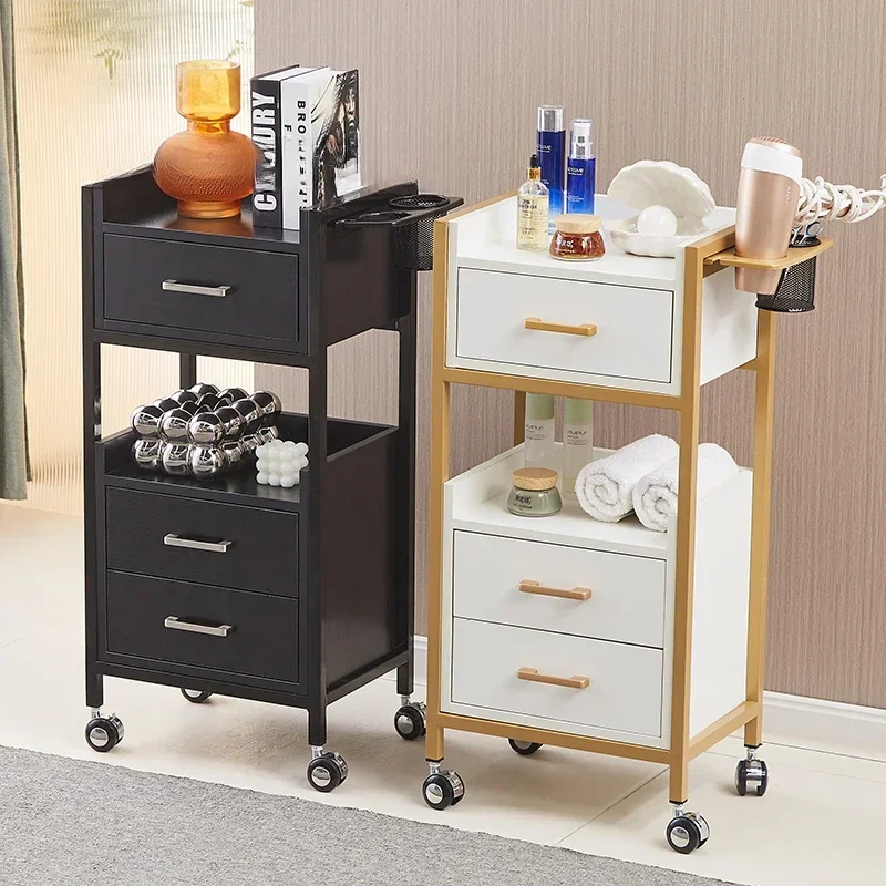 

Cosmetic Salon Furniture Trolley Stainless Steel Rolling Beauty 3-speed Utility Tray Wheels Auxiliary Trolleys For Lashista Lash