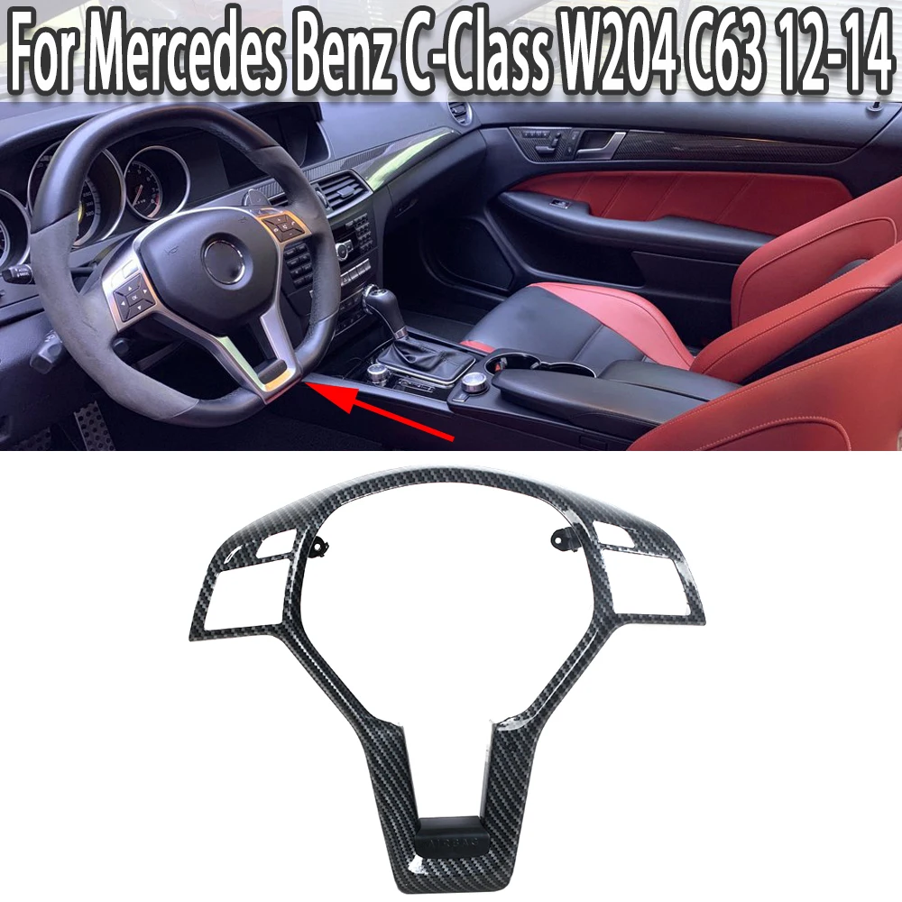 

New Steering Wheel Frame Trim Cover For Mercedes Benz AMG Style C E CLA CLASS W204 W212 W117 C172 C218 2012-2014